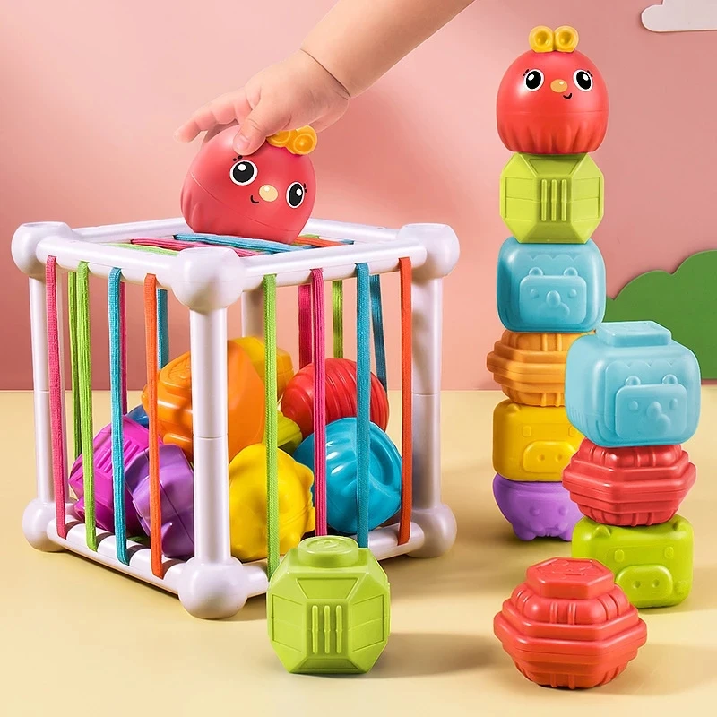 

Игрушка-гусеница Монтессори для детей 6-12 месяцев 1-3 лет