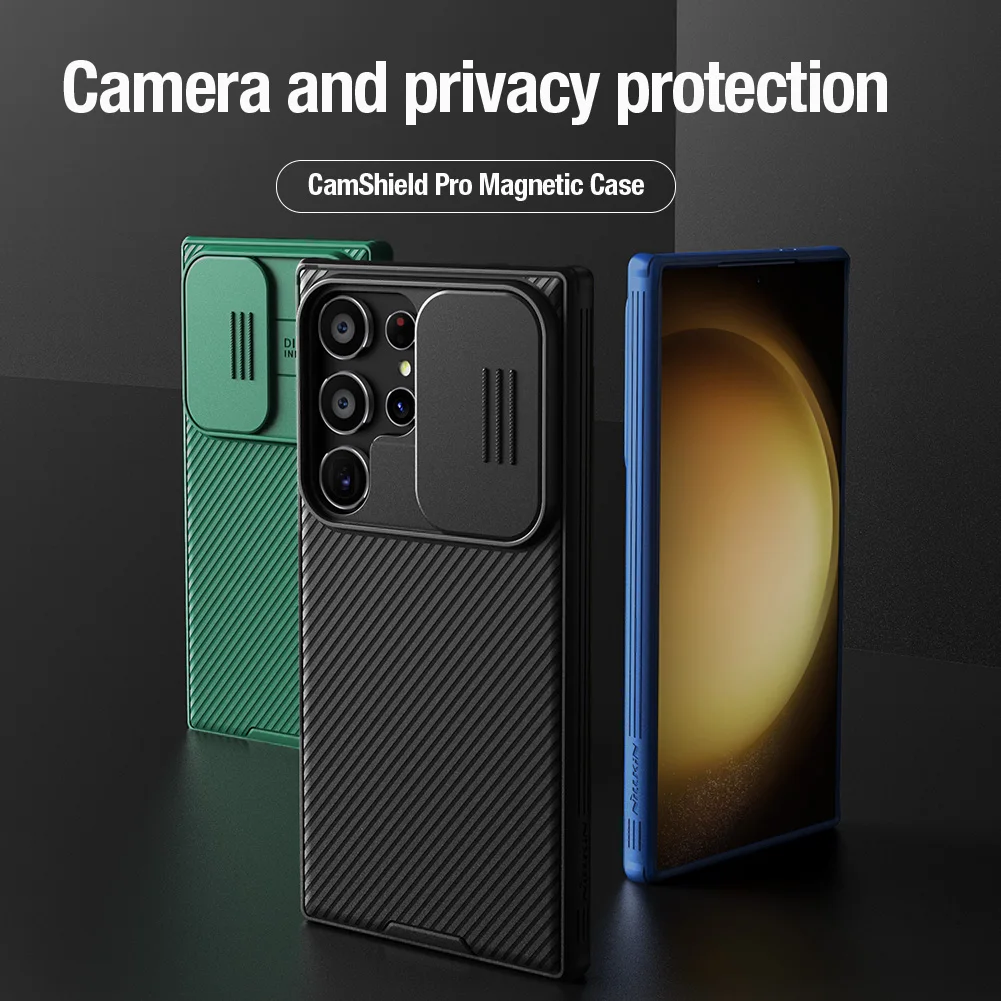 Premium Nillkin CamShield Magnetic Slide Camera Case – Enhanced Protection for Samsung Galaxy S24 Series