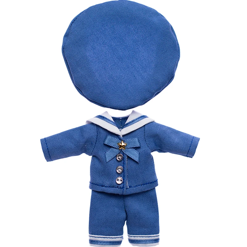 Ob11 Doll Clothes Navy Suit School Uniform Doll Sailor Suit Clothes Top Shorts Hat For Molly Gsc Doll p9 1 / 12bjd Doll 6