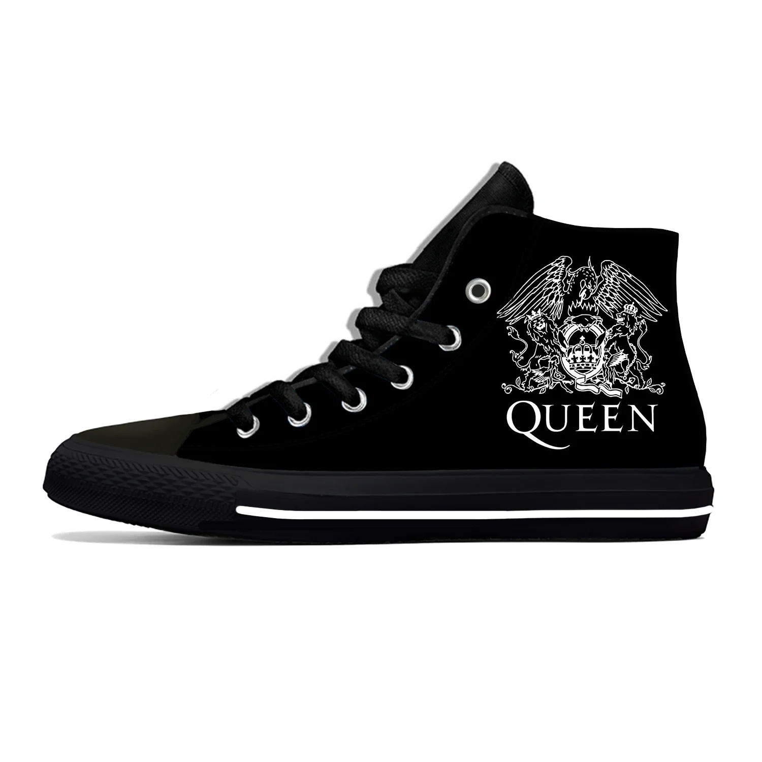 Hot Queen Rock Band Freddie Mercury Music Fashion Casual Cloth Shoes High Top Lightweight Breathable 3D Print Men Women Sneakers