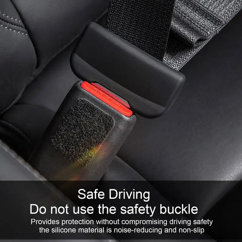 

Seat Belt Buckle Protector Silicone Safety Belt Clip Cover High-Elastic Protective Supplies for Cars RVs Trucks and SUVs