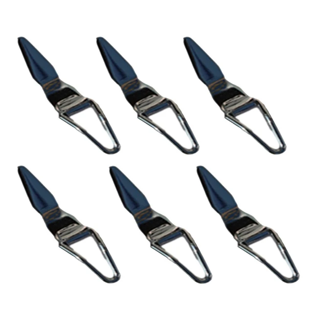 6pcs Fishing Rod Guides Collapsible Hook Keeper For Luer And Fly