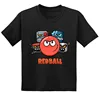 Hot Sale Red Ball 4 Print Cartoon Kids T-shirt Funny Baby Boys Girls Clothes Summer Fashion Children Cotton Short Sleeve T Shirt 3