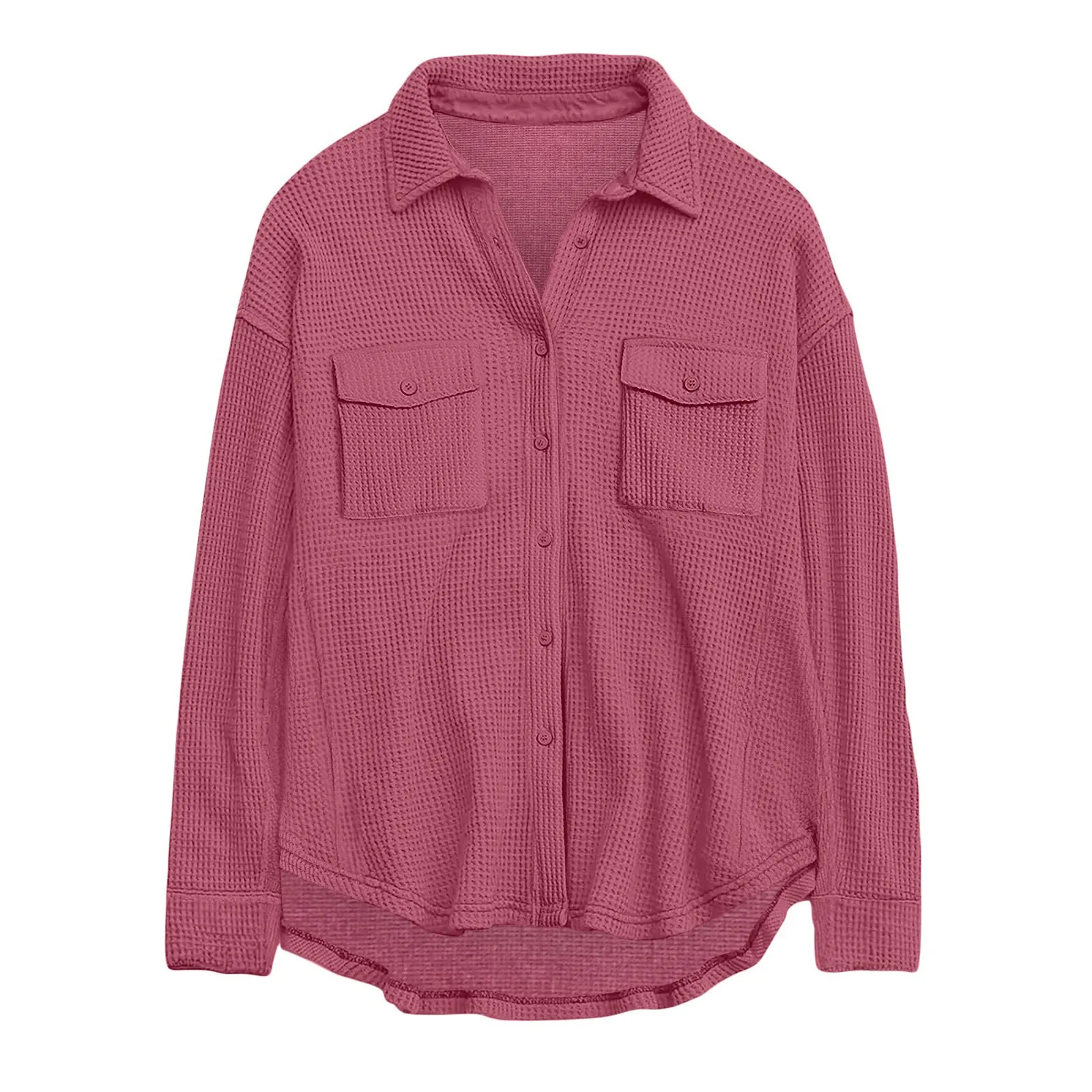 Women Loose Fit Long Sleeve Vintage Blouse Top