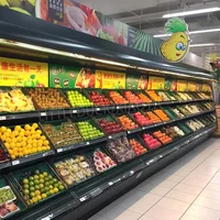 Supermarché congélateur multi-deck réfrigéré ouvert réfrigérateur Fruits légumes affichage refroidisseur légumes affichage refroidisseur armoire 3