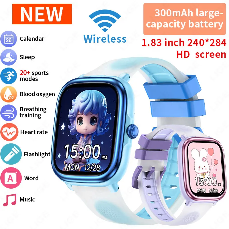 LIGE Children Boys Girls Present Smart Watch Ftiness Tracker Bluetooth Call SmartWatch Men Women Pedometer Waterproof Kids Watch