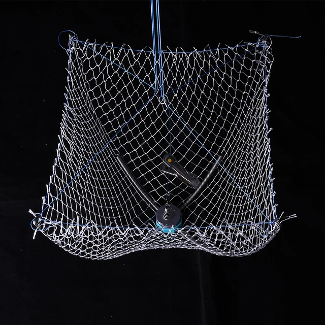 1 pc new automatic unfolding crab cage, sea fishing net, steel wire spring shrimp cage, with a unfolding diameter of 50cm 5