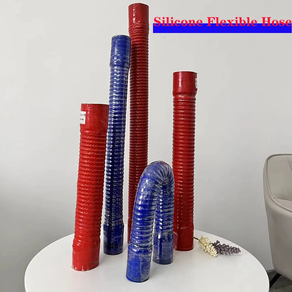 

Red Blue Universal Length 40-100mm Intercooler Silicone Tube Rubber Joiner Pipe Radiator Silicone Tube Supercharger Pipe