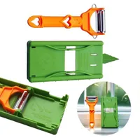 Multi Potato Peeler สแตนเลสแบบพกพาเครื่องตัดผลไม้มัลติฟังก์ชั่ผัก Chopper เครื่องมือสําหรับ Home Kitchen 4