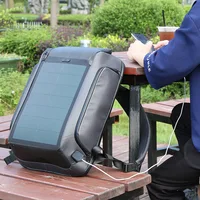 Kingsons Solar Charging Backpack Multifunctional Anti-Theft Waterproof Men 15.6" Laptop Backpacks USB Travel Outdoor Backpack 2