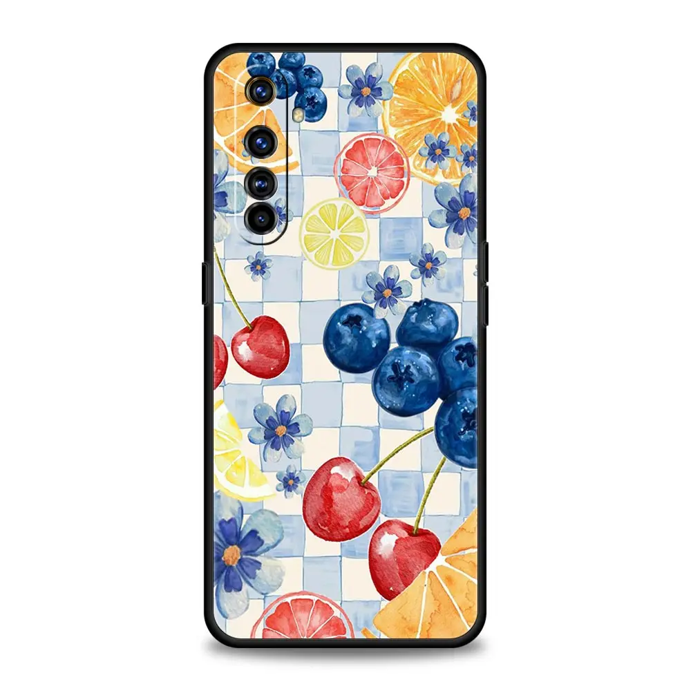 Vibrant Summer Fruits Lemon Print Phone Case Cover