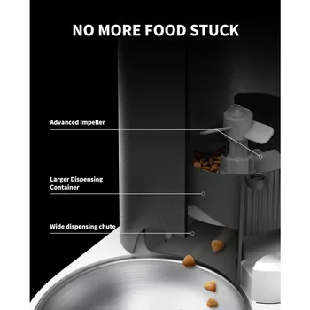 Automatic Pet Feeder, 3L WiFi Cat Dog Feeder, Schedule Feeding Pet Food Dispenser for Cats and Dogs,Feeders 5