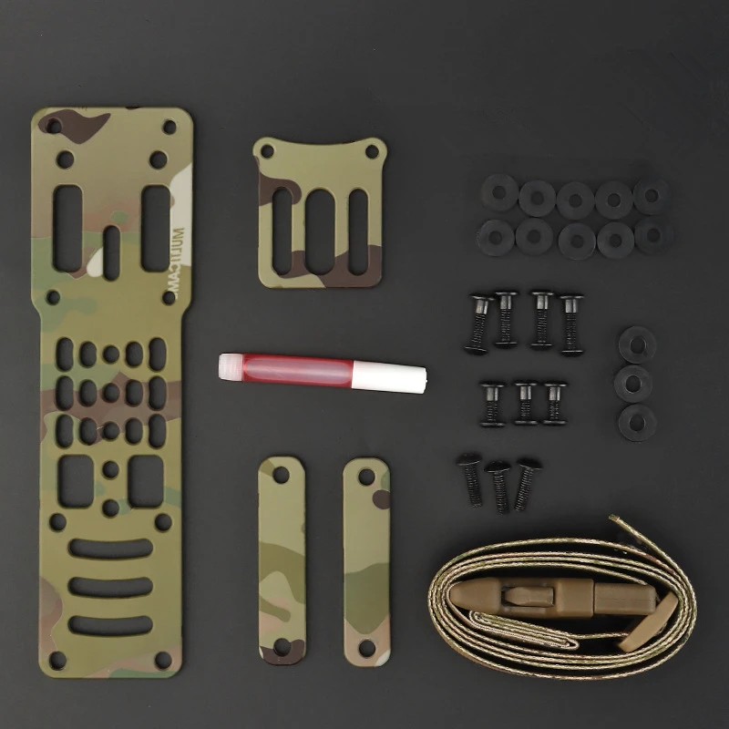 Pistol Holster Metal Modular Adapter Compatible QLS Platform Drop Leg Band Hunting Airsoft Quick Pull Draw