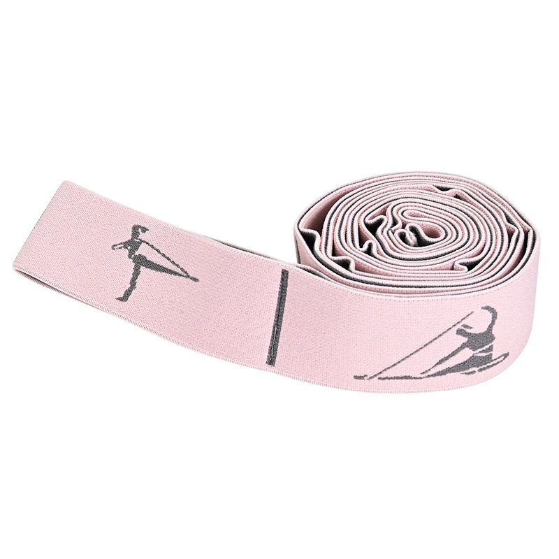 Elastic Stretch Belt For Women Dance Yoga Non-Slip Resistance Band Adjustable Fitness Pull Strap Home Gym Body Sculpting