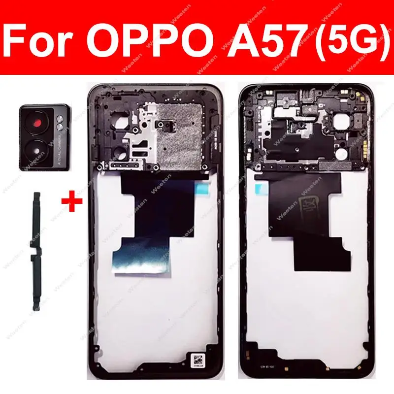 

Средний корпус для OPPO A57 5G средняя рамка ободка с/без боковой кнопки детали
