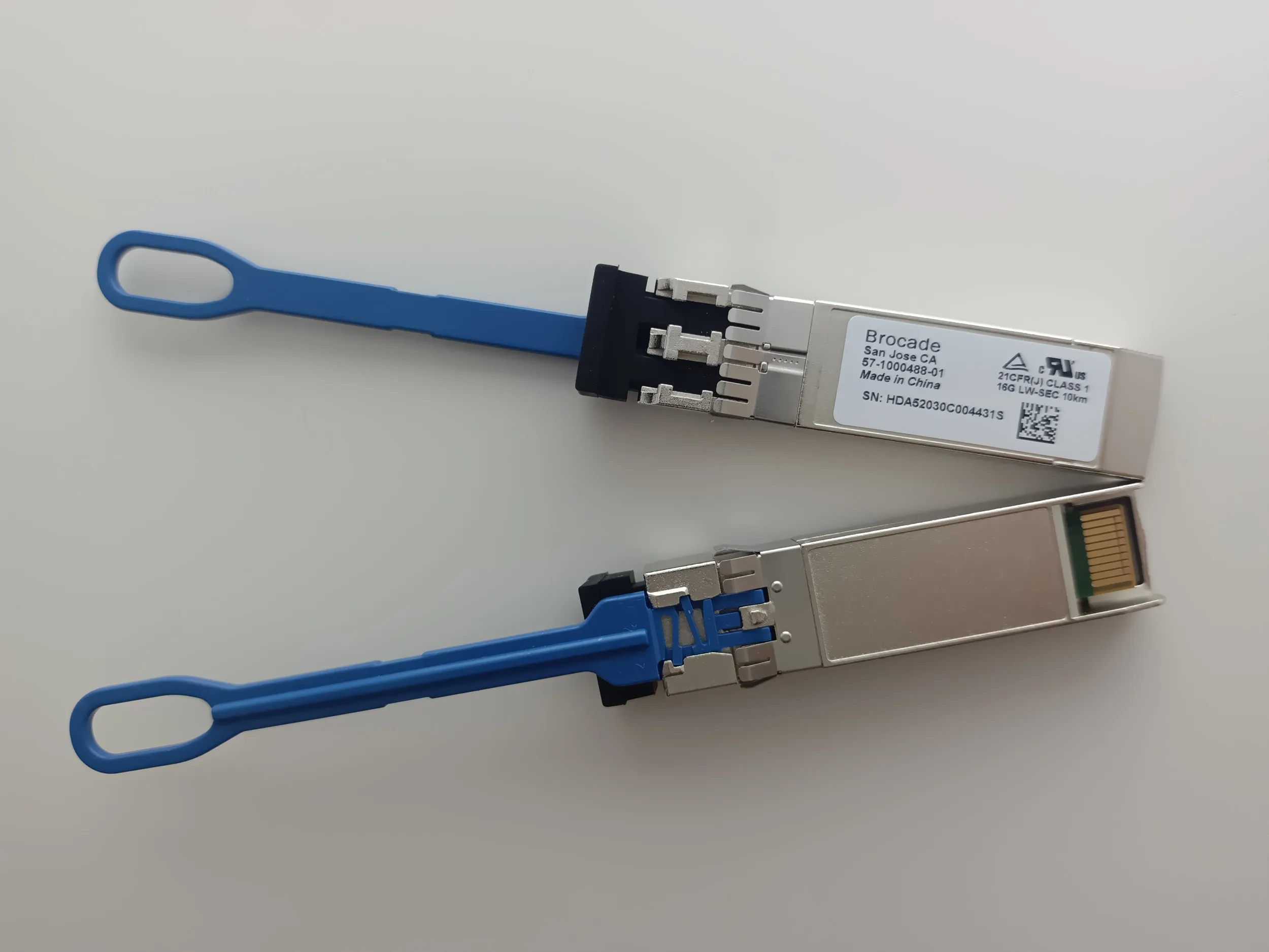 SFP+ 16gb 10km Module Brocade 57-1000488-01 LW SFP 1310NM 16G 10KM Optical Fiber Port Module/16GB Fiber Transceiver