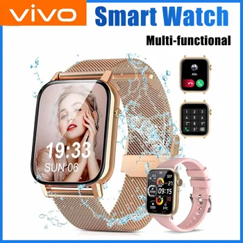 VIVO Smart Watch  Android iPhone 2.01 Inch HD Display Answer Make Call Message Preview Sport Modes DIY Dial Weather Forecast For 1