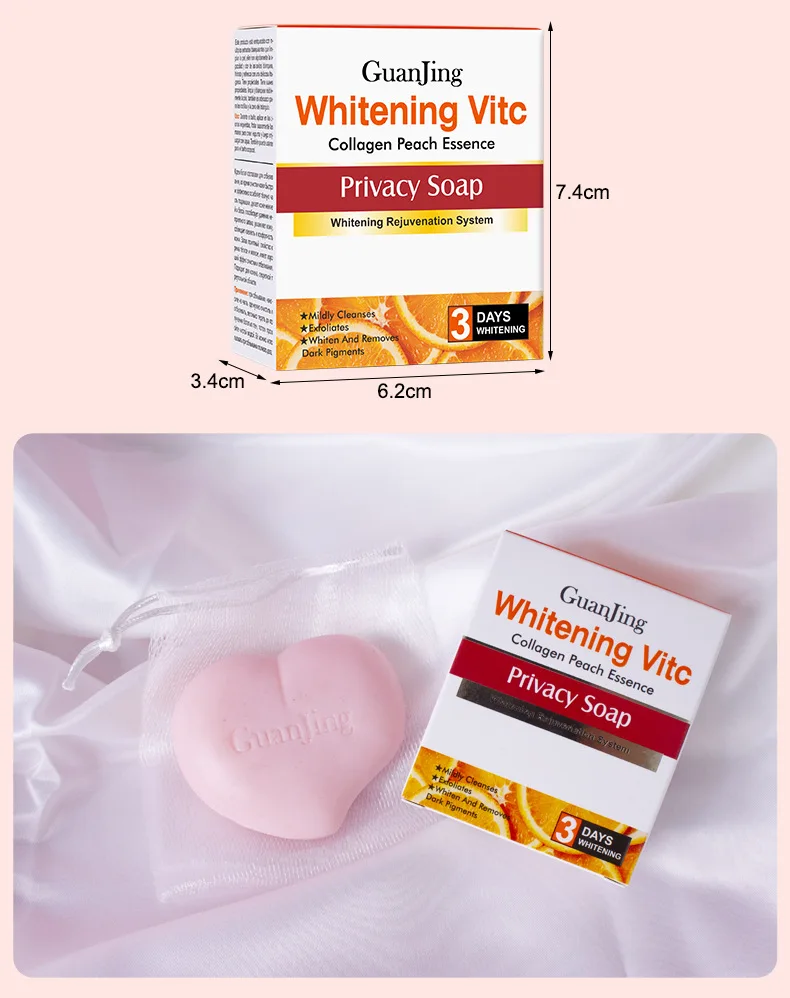 80g Lady Rapid Skin Bleaching Cream Soap Armpits Underarm /Groin Knees Whitening Peach Scented
