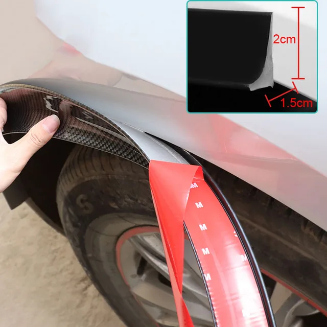 Carbon Fiber Auto Rad Augenbraue Schutz Anti-scratch Auto Fender Flare  Dekorative Schutz Streifen Auto Aufkleber für Alle Autos - AliExpress