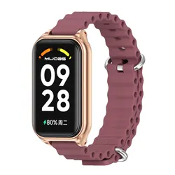Enhanced Wristband for Smart Fitness Tracker - Premium Replacement Strap and Accessories for Active Lifestyle (Wine Red 2)