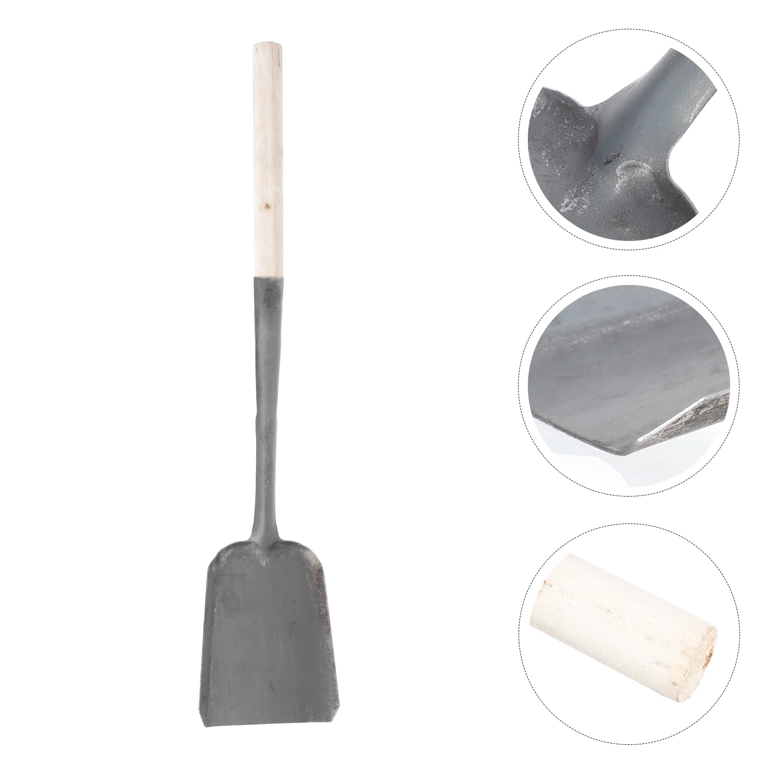 

Soot Oven Durable Coals Fireplace Stove Cleaning Iron Scooping Soil Spade Shovels Practical Long Handle BBQ