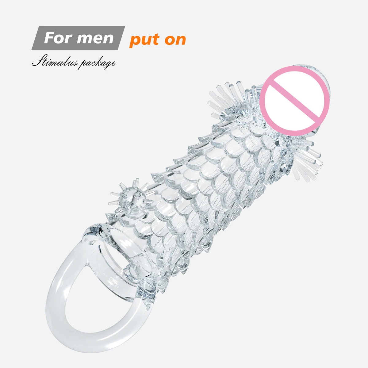 Herbruikbare siliconen penis sleeve voor vertraging_voghion.com