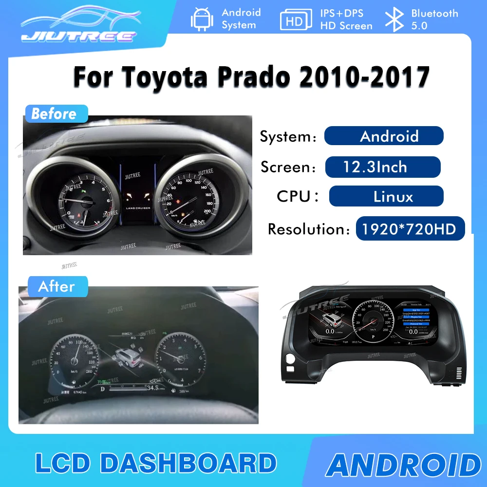 12-3-Car-Digital-Cluster-Instrument-For-Toyota-Prado-2010-2020-LCD ...