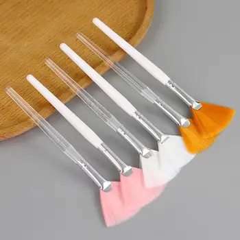 Pennello a ventaglio per trucco, pennello per maschera viso, applicatore morbido, strumento di bellezza per il viso, strumento fai da te