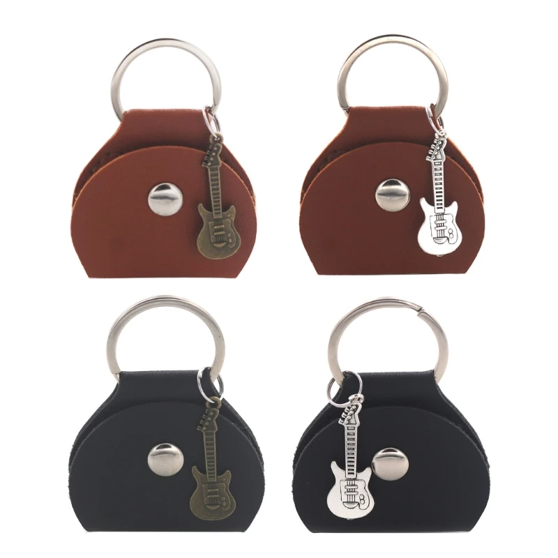 

Guitar Pick Holder Case PU Leather Plectrum Bag for Guitar Player & Music Lover Drop Shipping