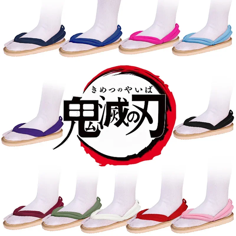 

Anime Demon Slayer Kimetsu No Yaiba Cosplay Accessories Kamado Nezuko Cosplay Clogs Kimono Flip-flops Geta Slippers Shoes