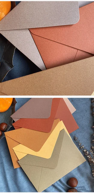 Enveloppe En Papier De Couleur Pure Série Earth Color, Enveloppe De Luxe,  Pour Invitation De Mariage, Cadeau, 14x19cm - Papier Enveloppes - AliExpress