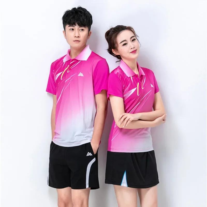 Quick dry Tennis tshirts badminton sportswear shirt men/women table tennis V-neckshirt game clothes volleyball shirt 6907 short sleeve t shirt sports clothes