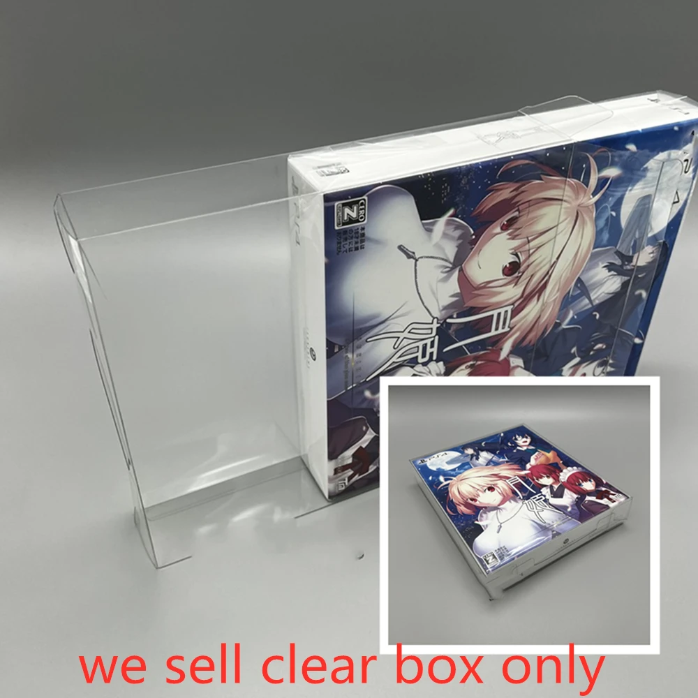 Pet Box Protector Per Tsukihime-Un Pezzo Di Blue Glass Moon-Per Sony Ps4 Game Case Shell Clear Display Case