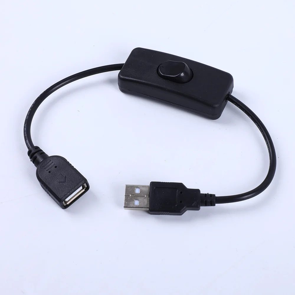 

28cm USB Cable with Switch ON/OFF Cable Extension Toggle for USB Lamp USB Fan Power Supply Line Durable HOT SALE Adapter