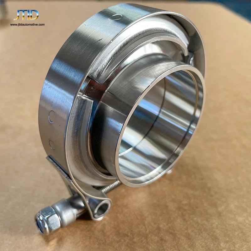 

50pcs 1.75" 1.75 Inch V Band Clamp with Flange Male Female 304 Stainless Steel