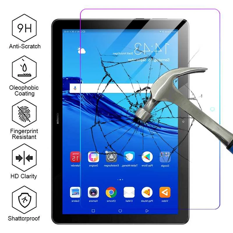 11D Tempered Glass For Huawei MediaPad T5 Screen Protector Front Film tablet pillow stand