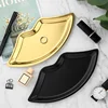 Korean Style 1PC Stainless Steel Lip Shaped Jewelry Storage Tray Home Cosmetics Metal Necklace Earrings Tray Kitchen Organizer 2