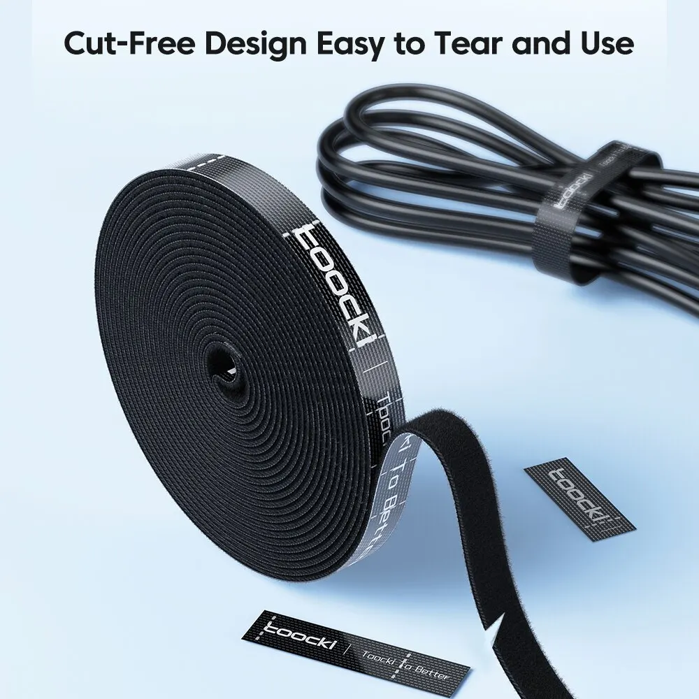 Toocki 5m Organizer Cable Management Tearable Organizador Cables 10mm Width Winder Ties Phone Accessories Wire Cord Organizer Best Sellers In Phones Accessories