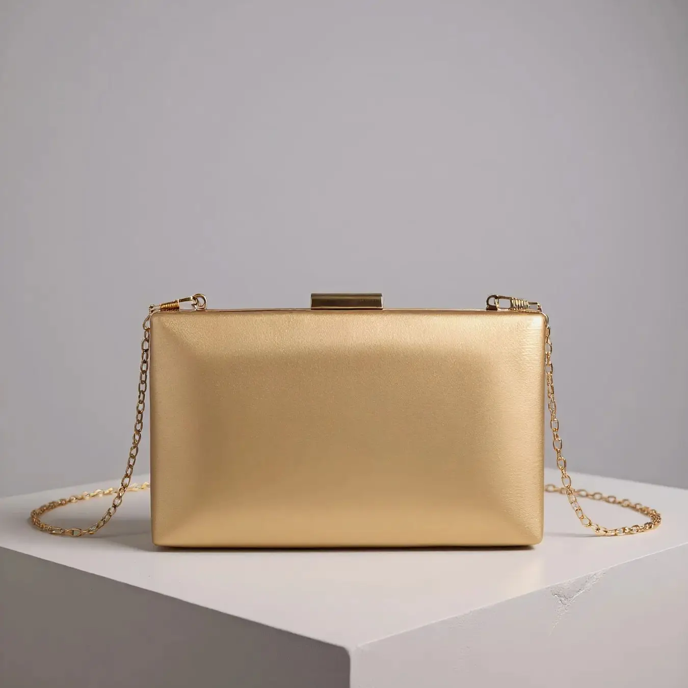 Golden Luxury Small Clutch Evening Handbag for Women