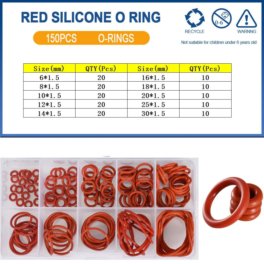 High Temperature Silicone O-Ring Seal Washer