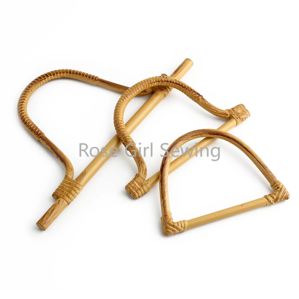 2/10PCS DIY 교체 핸드백 지갑 상자 선물 액세서리에 대 한 플라스틱 모조 대나무 손잡이 장식 비치 가방 핸들