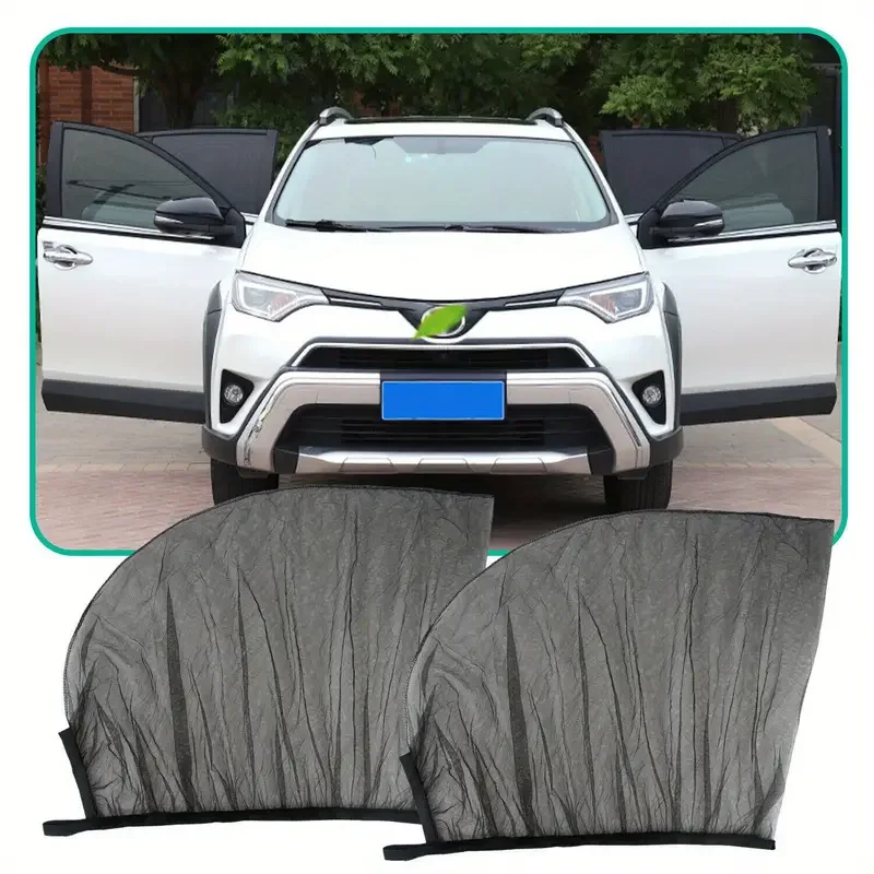 Universal Car Side Window Sunshade Curtains – Mosquito Repellent Mesh