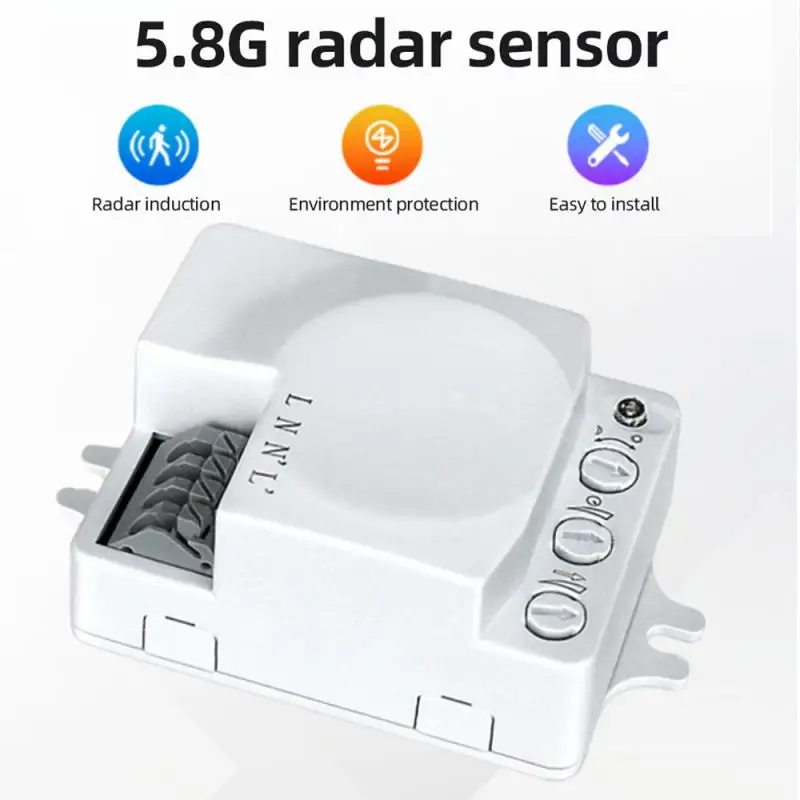 SmartMicrowaveSensor58GRandorSensorHallwayLEDHumanPresence