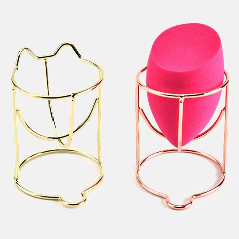 Cute Cat Beauty Egg Bracket Dryer Cosmetic Makeup Sponge Gourd Powder Puff Rack Organizer Box Shelf Holder Storage Tools 1 Pcs makeup organizer makeup storage box cosmetic storage box