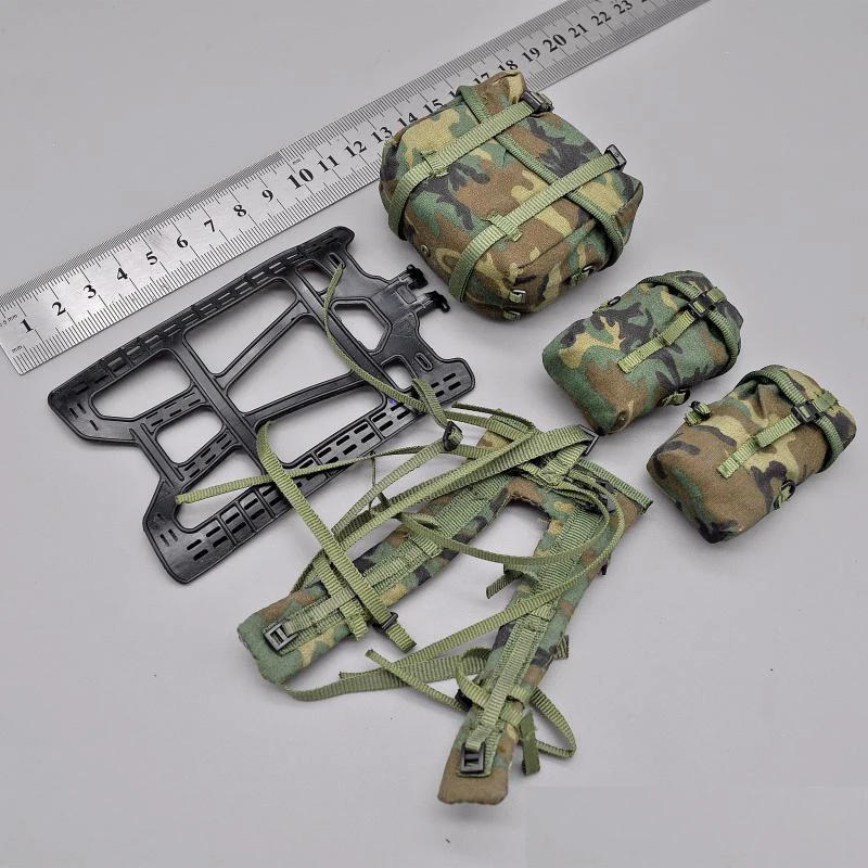 

DML 1/6 Modern U.S. Military MOLLE Carrying System Jungle Four-cluster Strap Back Bags Accessories Fit 12" Action Figure Collect