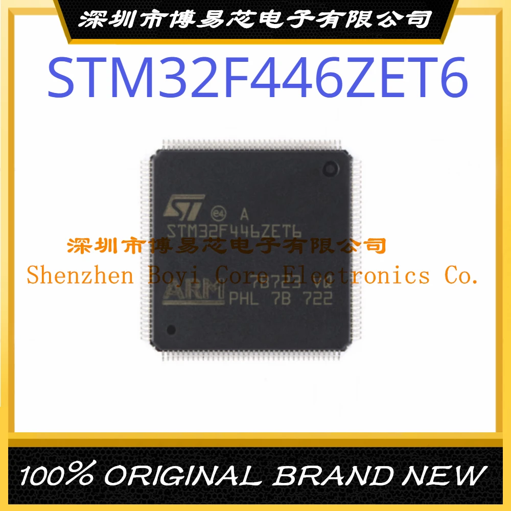 

STM32F446ZET6 Package LQFP-144 ARM Cortex-M4 180MHz Flash Memory: 512K@x8bit RAM: 128KB MCU (MCU/MPU/SOC)