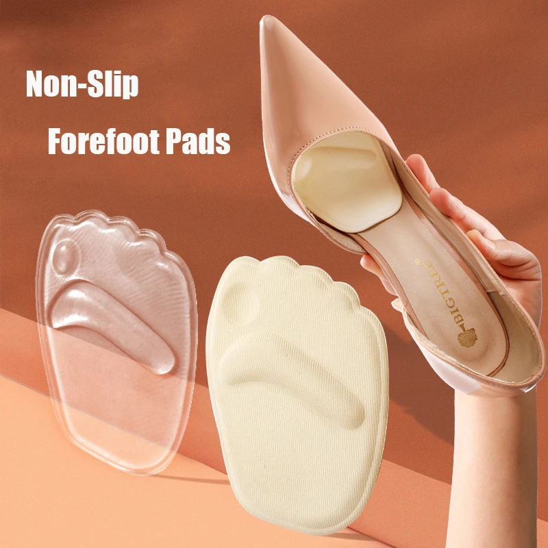 Silicone Foot Pads for Women's Shoes Non slip Forefoot Insert Pad