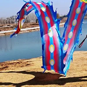 

6M Game Stripe Ribbon Dragon Dance Poles Costume Outdoor traditional dress Carnival Square Performance Halloween Toys Party