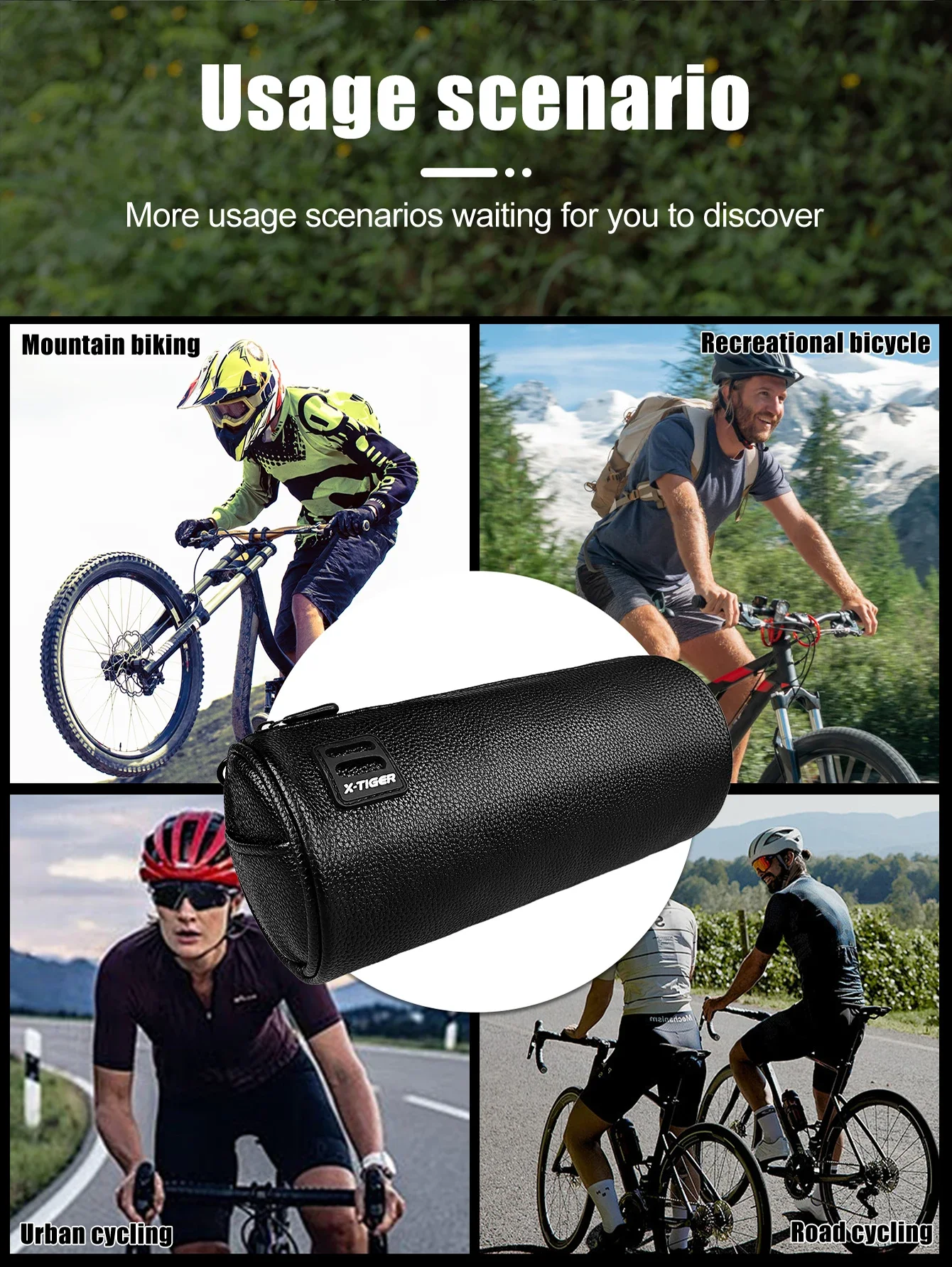 Description Picture 3 of itemX-TIGER Mountain Road Bike Bag Bicycle Waterproof Handlebar Bag Portable Multifunctional Shoulder Bag TMB