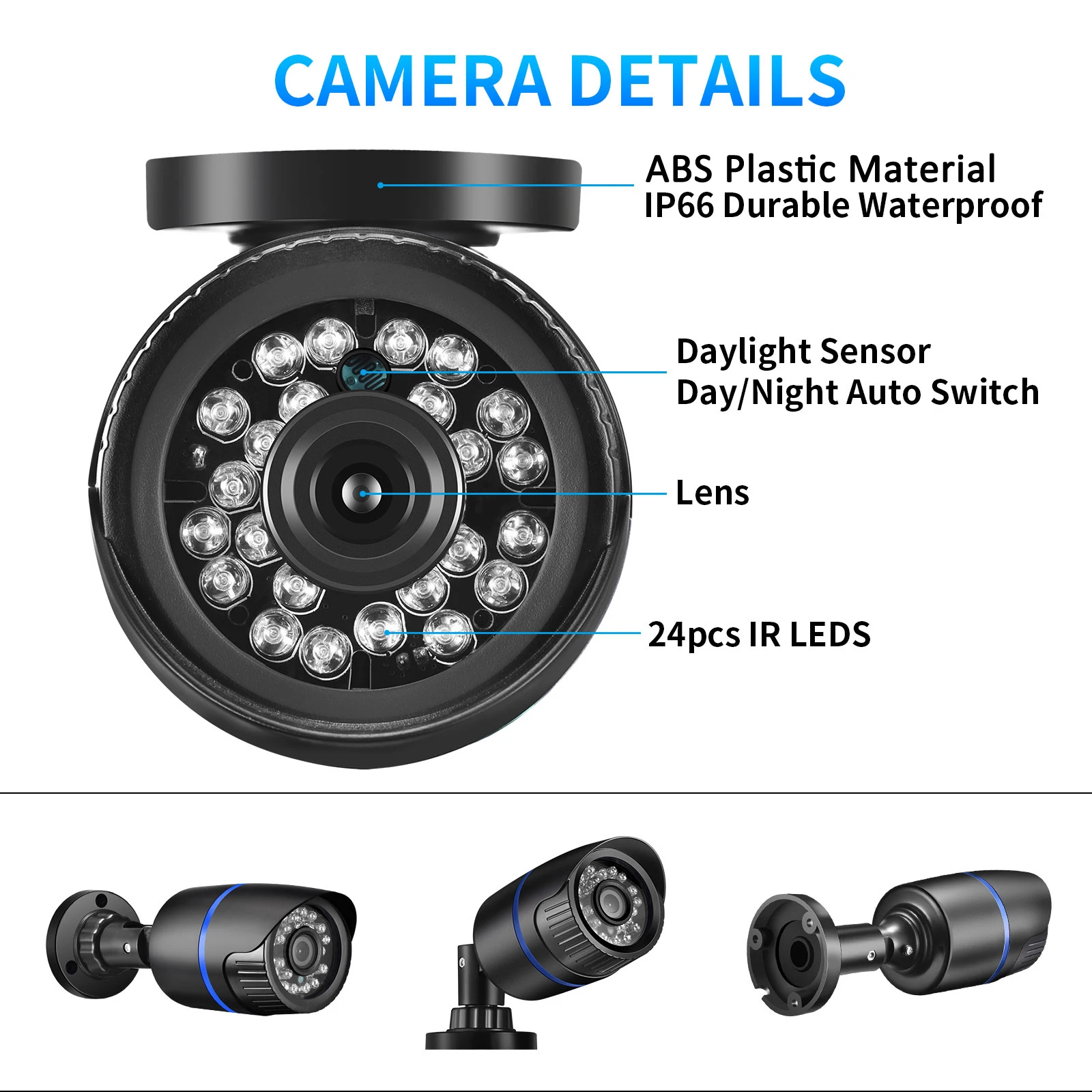 XMEye 8MP Ultra HD 4K 5MP 4MP Outdoor IP Camera POE Waterproof H.265 Security Surveillance Bullet CCTV Camera Motion Detection - 6